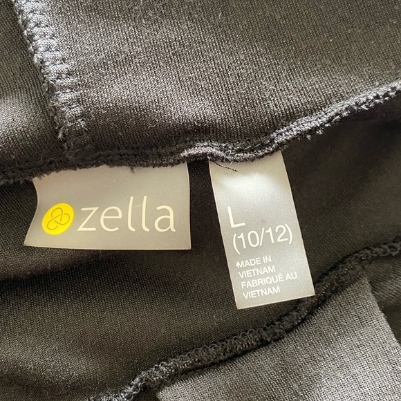 Zella Black Velour Zip Up Hoodie New Size Large - Picture 5 of 7
